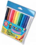 Viltstift Jumbo Superwashable, 12 stiften in plastic etui