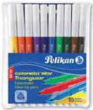 Viltstift Colorella Star Triangular, 10 stiften